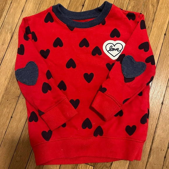 Cat and Jack Unisex Hearts Sweater | 2T - Picture 4 of 6